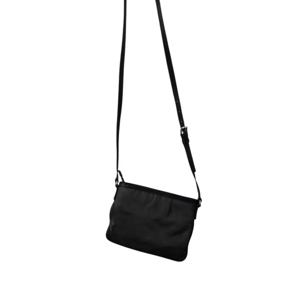 Michael Kors Kempton Nylon Crossbody Bag Dark Charcoal Gray Zip Closure Travel